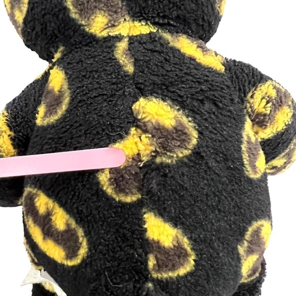 Build A Bear Batman Logo The Dark Knight Black Outfit Plush Dress Up Clothes - Picture 9 of 16